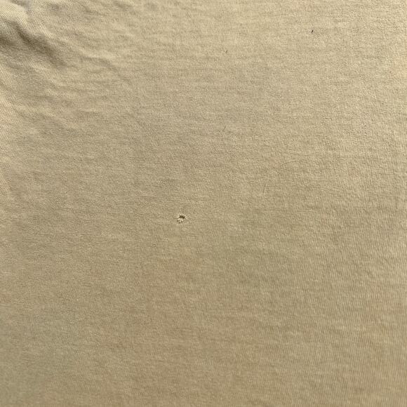 Vintage 90s Jerzees Best Dad Embroidered T-Shirt Tan Novelty Distressed Casual - Picture 6 of 7